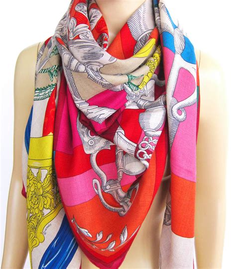 hermes cashmere shawl ebay|hermes cashmere wool scarf.